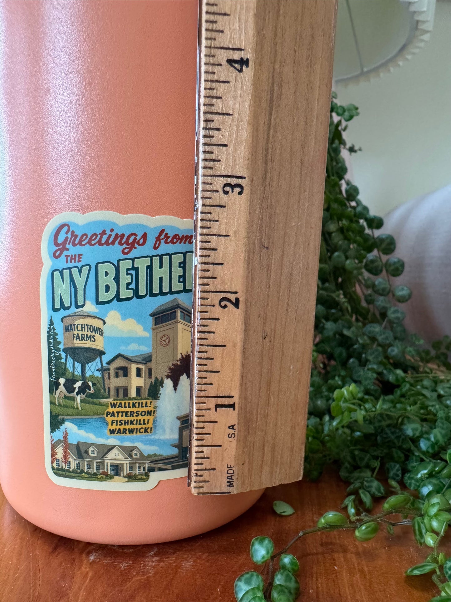 All NY Bethel Vintage Map Decal Sticker