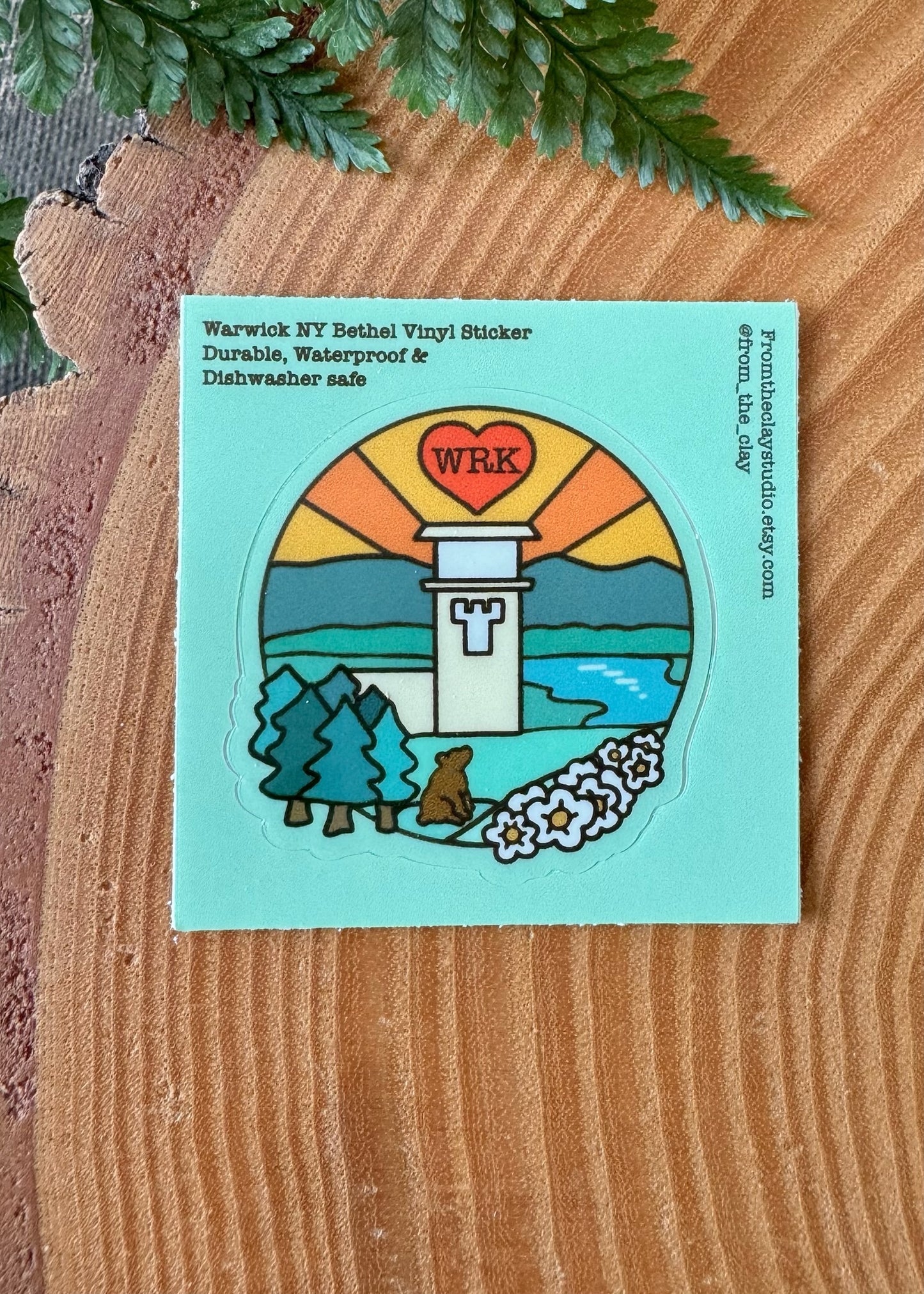 NY Bethel Warwick, Patterson, Wallkill, Fishkill - Vinyl Waterproof Stickers