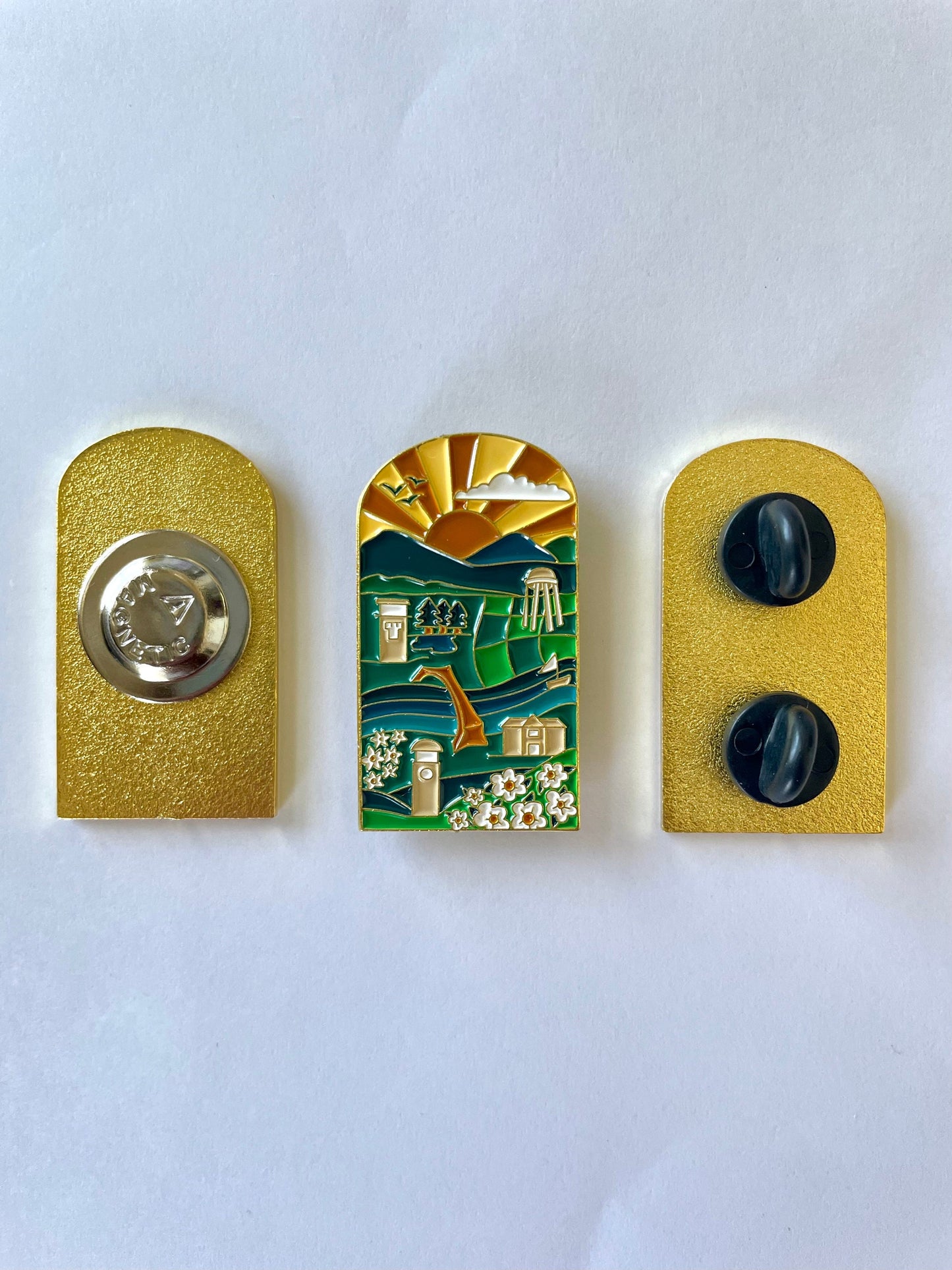 NY Bethel Enamel Pin or Magnet