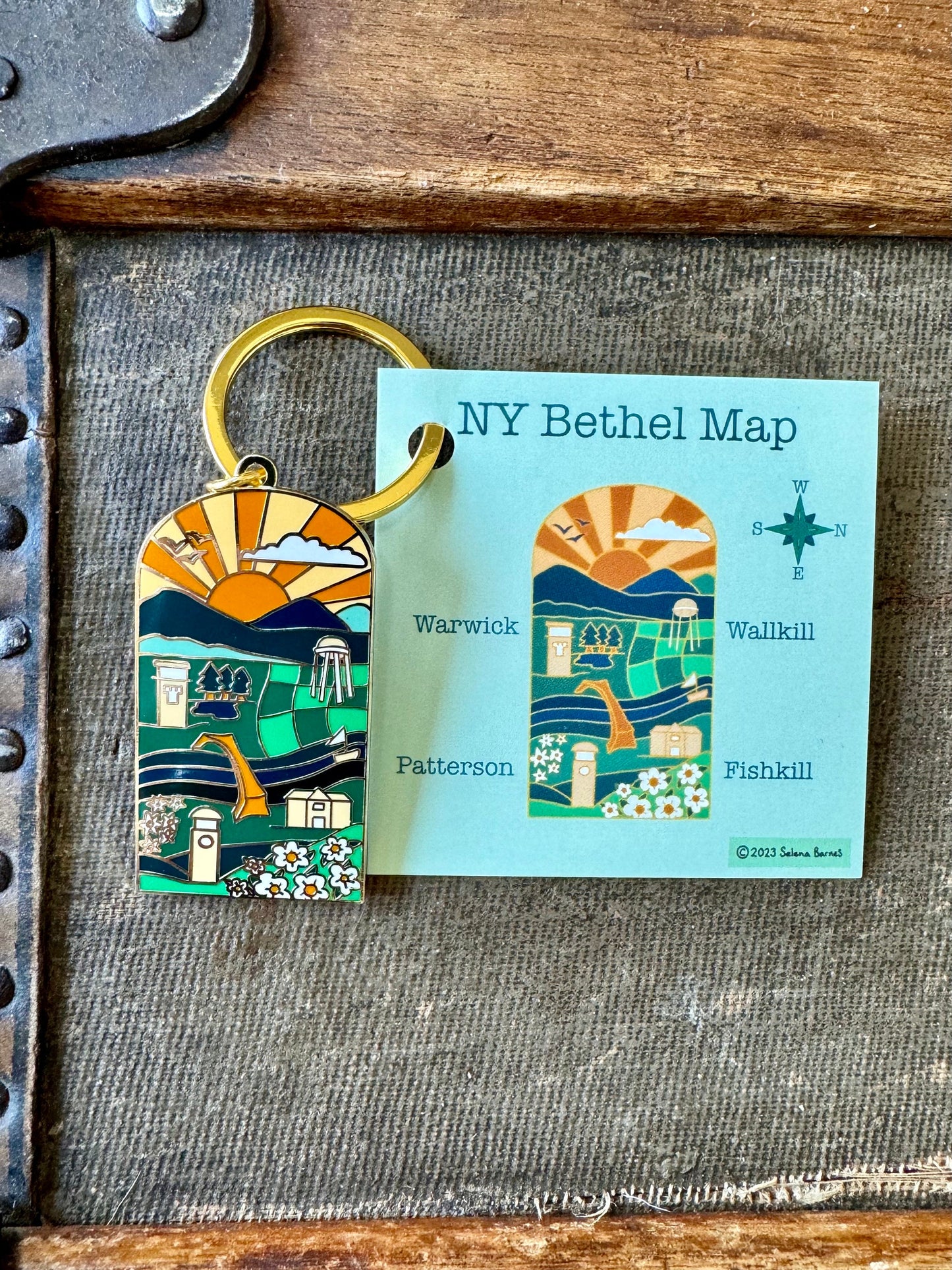 NY Bethel Keyring