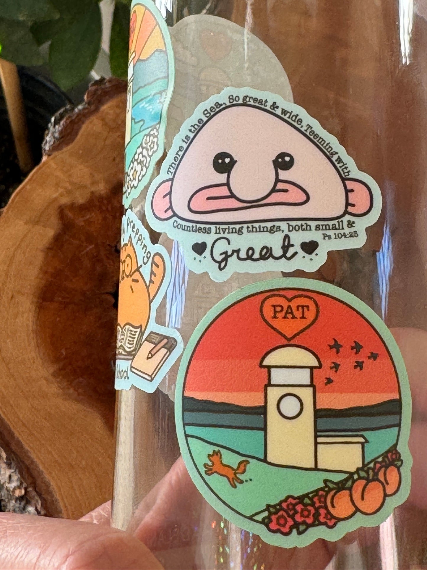 Blobfish! Waterproof Vinyl Sticker- Worlds Ugliest Creature & Fish. Creation Scripture