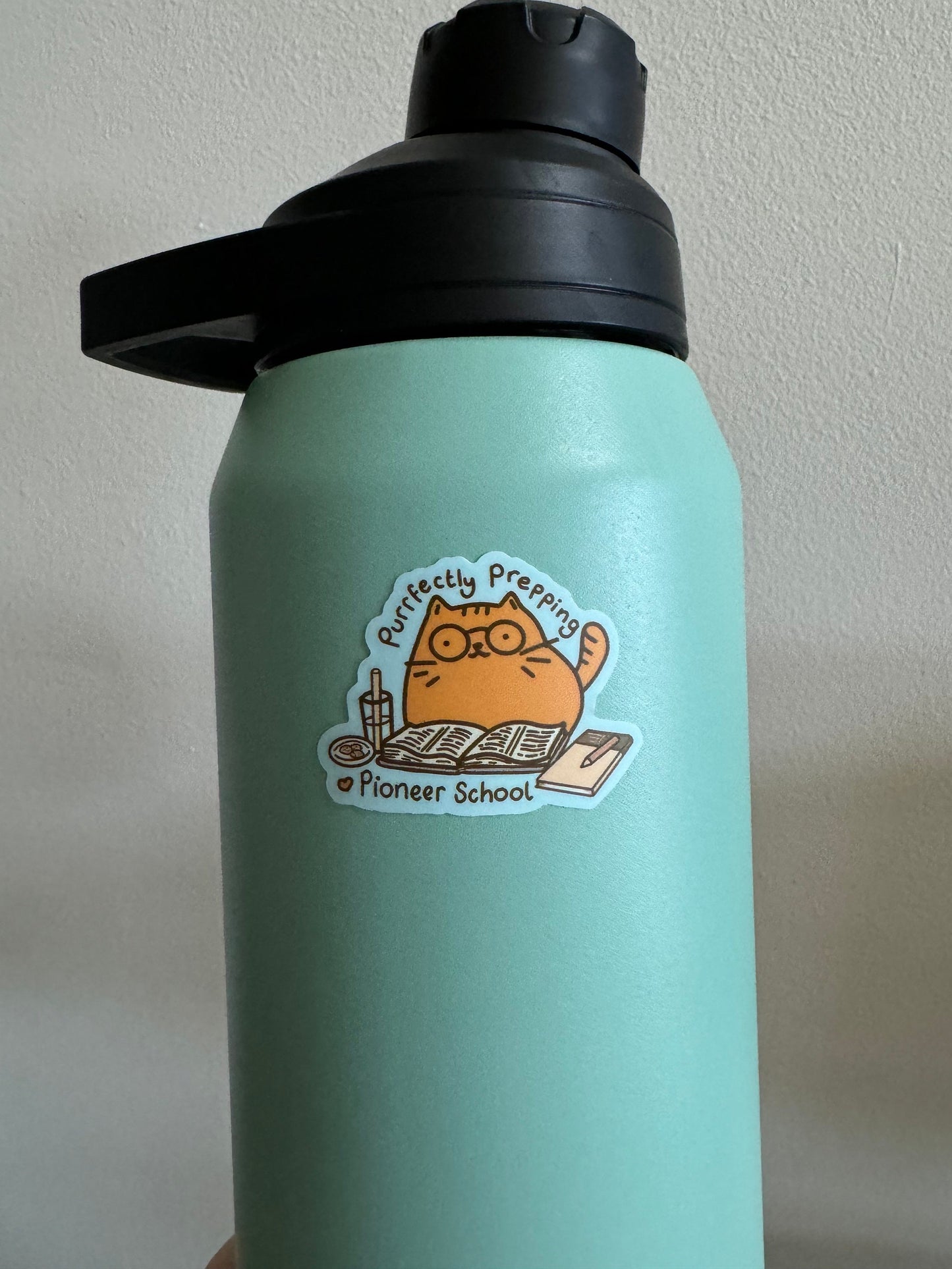 Pioneer Cat! Waterproof Vinyl Sticker- Pioneer School