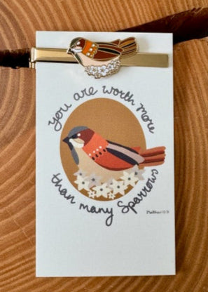 Sparrow Tie Clip