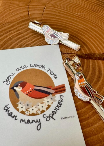 Sparrow Tie Clip