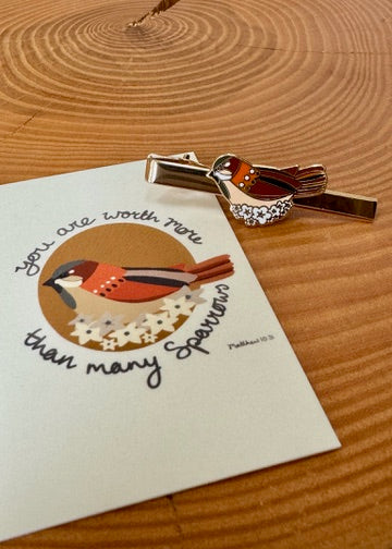 Sparrow Tie Clip