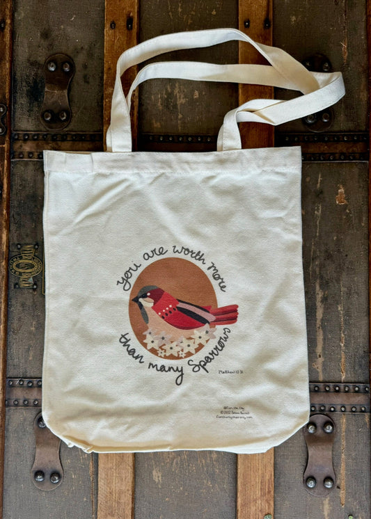 Worth More Than Many Sparrows Bag
