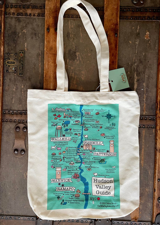 Hudson Valley Bethel Map Cotton Bag