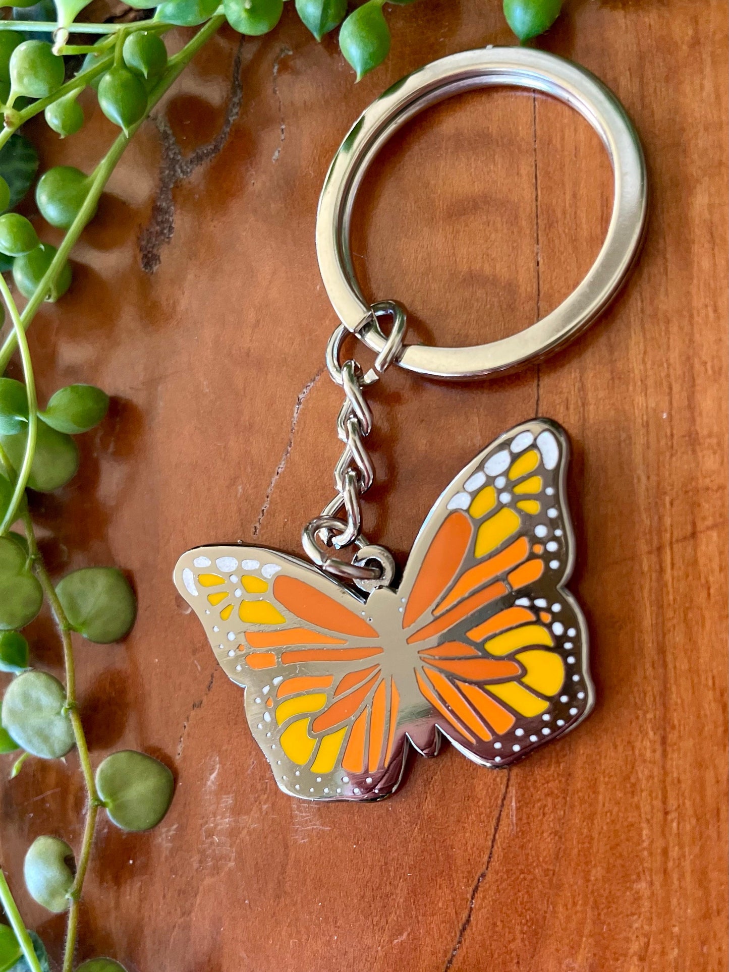 Monarch Grief Butterfly Keyring & postcard