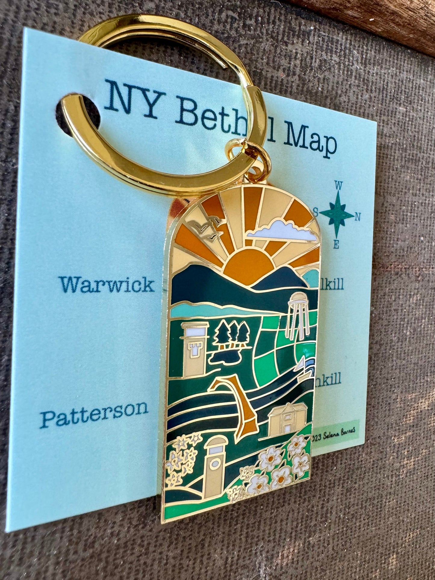 NY Bethel Keyring